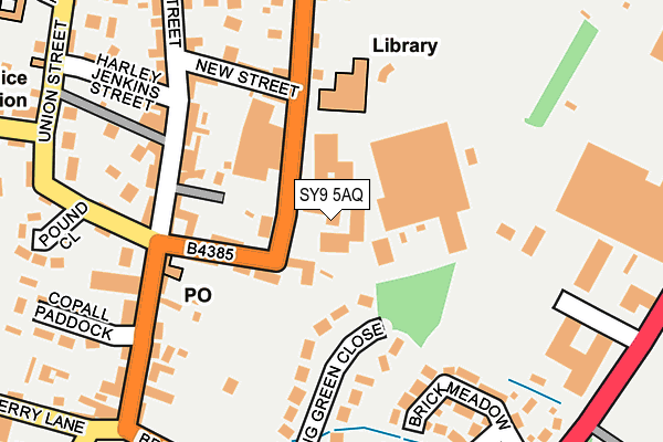 SY9 5AQ map - OS OpenMap – Local (Ordnance Survey)