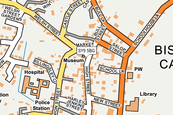 SY9 5BG map - OS OpenMap – Local (Ordnance Survey)