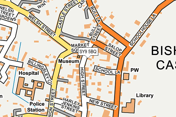 SY9 5BQ map - OS OpenMap – Local (Ordnance Survey)