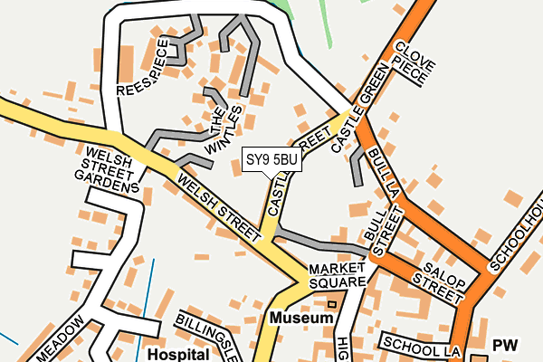 SY9 5BU map - OS OpenMap – Local (Ordnance Survey)