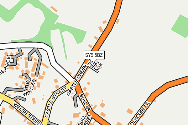 SY9 5BZ map - OS OpenMap – Local (Ordnance Survey)