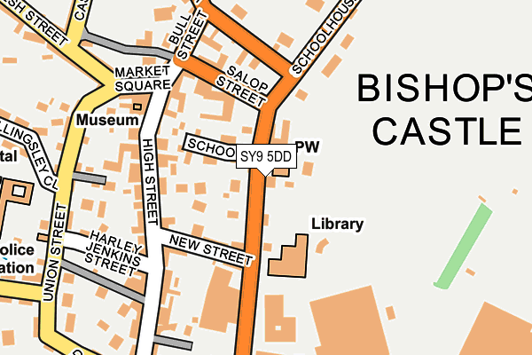 SY9 5DD map - OS OpenMap – Local (Ordnance Survey)