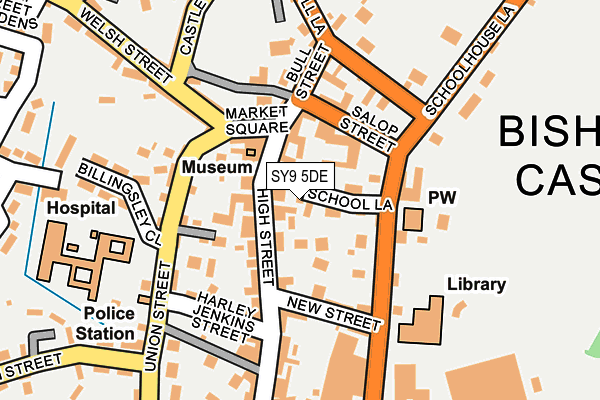 SY9 5DE map - OS OpenMap – Local (Ordnance Survey)