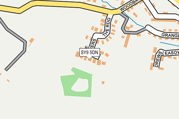SY9 5DN map - OS OpenMap – Local (Ordnance Survey)