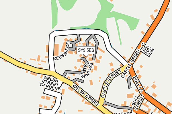 SY9 5ES map - OS OpenMap – Local (Ordnance Survey)