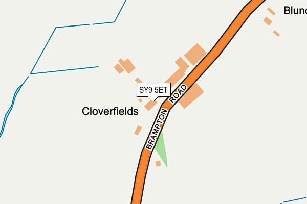 SY9 5ET map - OS OpenMap – Local (Ordnance Survey)