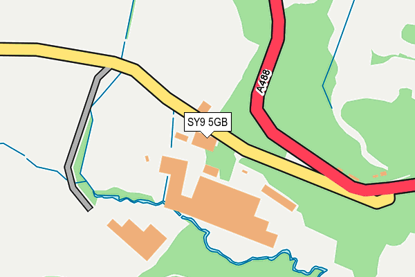 SY9 5GB map - OS OpenMap – Local (Ordnance Survey)