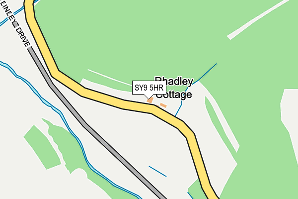 SY9 5HR map - OS OpenMap – Local (Ordnance Survey)