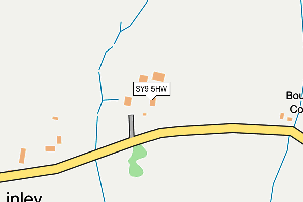 SY9 5HW map - OS OpenMap – Local (Ordnance Survey)