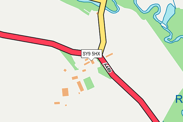 SY9 5HX map - OS OpenMap – Local (Ordnance Survey)