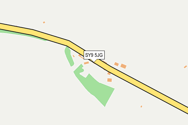 SY9 5JG map - OS OpenMap – Local (Ordnance Survey)