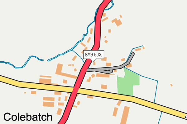 SY9 5JX map - OS OpenMap – Local (Ordnance Survey)