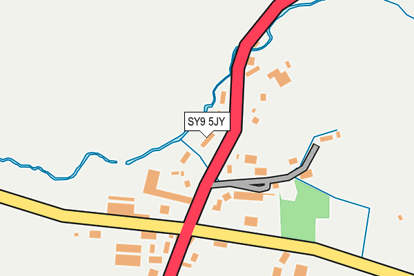 SY9 5JY map - OS OpenMap – Local (Ordnance Survey)