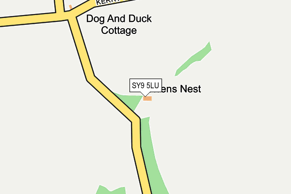 SY9 5LU map - OS OpenMap – Local (Ordnance Survey)