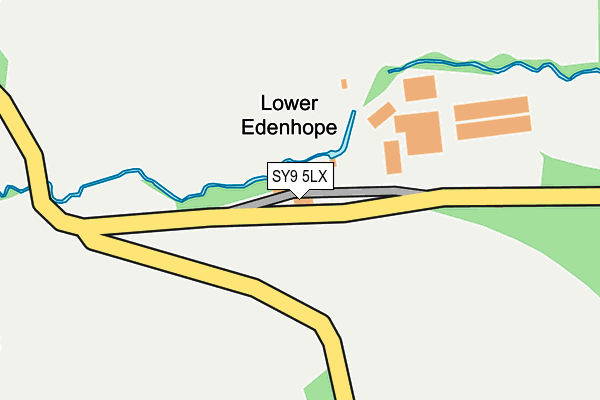 SY9 5LX map - OS OpenMap – Local (Ordnance Survey)