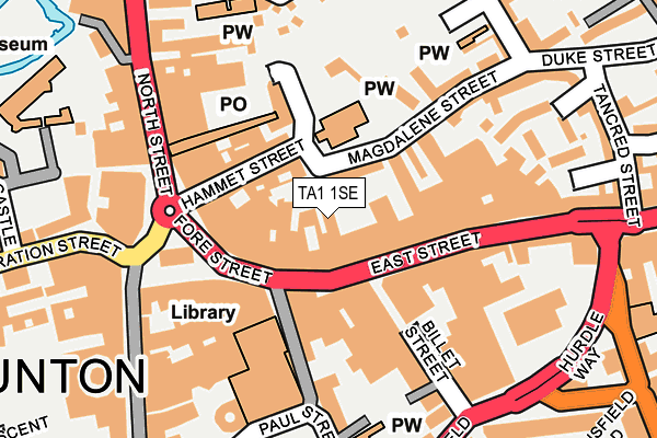 TA1 1SE map - OS OpenMap – Local (Ordnance Survey)