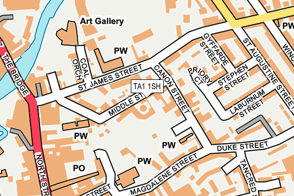 Map of RDW PLUMBING AND HEATING LTD at local scale
