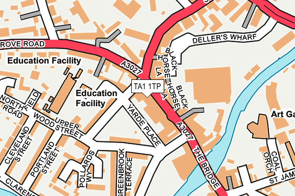 Map of HOULGATE TRADING LTD at local scale