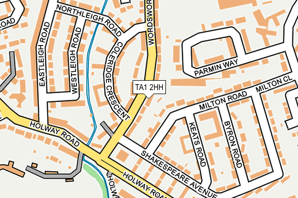 TA1 2HH map - OS OpenMap – Local (Ordnance Survey)