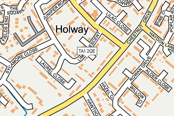 TA1 2QE map - OS OpenMap – Local (Ordnance Survey)
