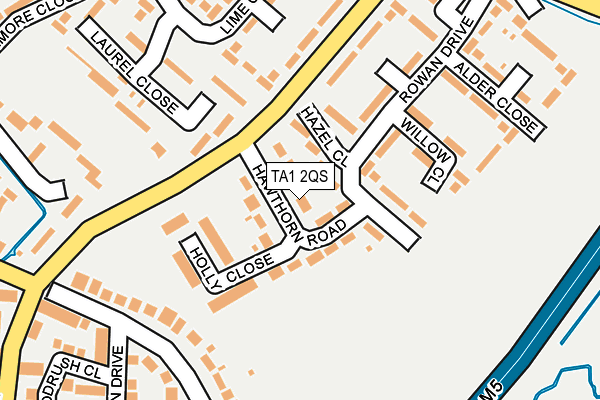 TA1 2QS map - OS OpenMap – Local (Ordnance Survey)