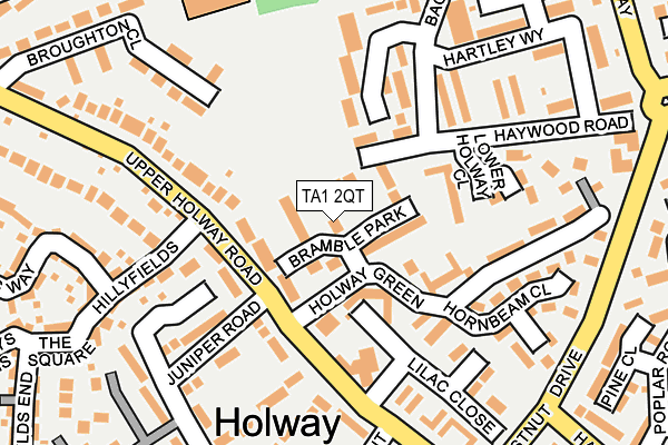 TA1 2QT map - OS OpenMap – Local (Ordnance Survey)
