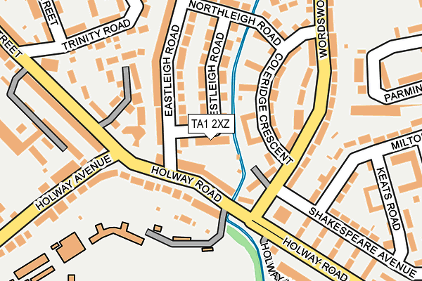 TA1 2XZ map - OS OpenMap – Local (Ordnance Survey)