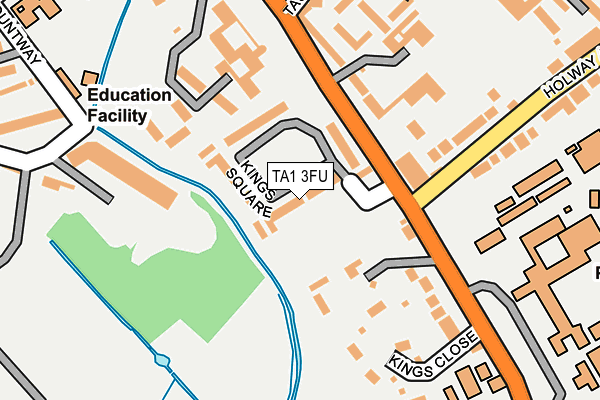 TA1 3FU map - OS OpenMap – Local (Ordnance Survey)