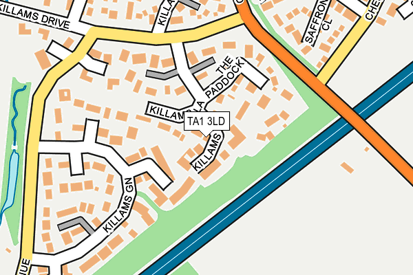 TA1 3LD map - OS OpenMap – Local (Ordnance Survey)