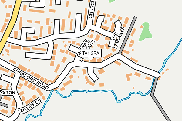 TA1 3RA map - OS OpenMap – Local (Ordnance Survey)