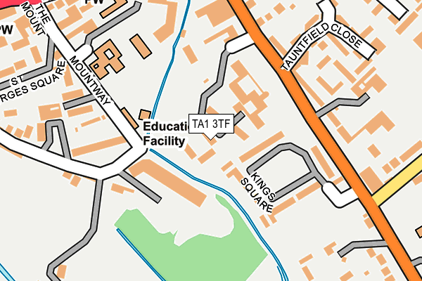 TA1 3TF map - OS OpenMap – Local (Ordnance Survey)