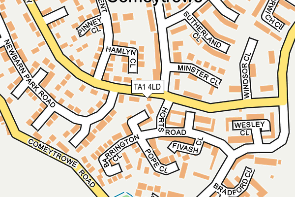 TA1 4LD map - OS OpenMap – Local (Ordnance Survey)