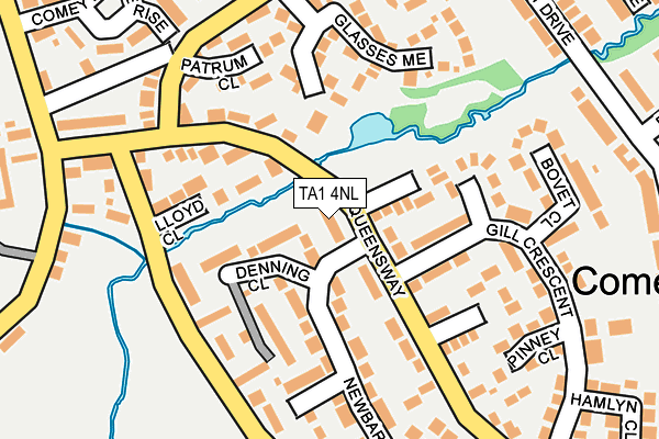 TA1 4NL map - OS OpenMap – Local (Ordnance Survey)