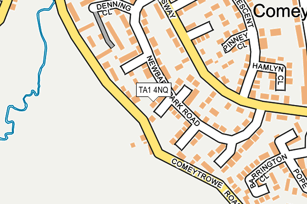 TA1 4NQ map - OS OpenMap – Local (Ordnance Survey)
