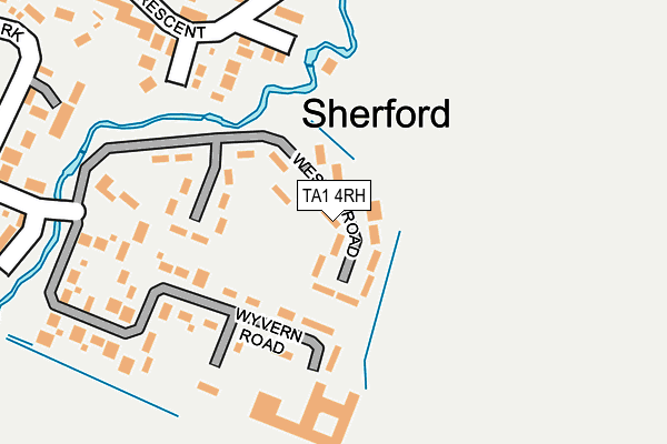 TA1 4RH map - OS OpenMap – Local (Ordnance Survey)