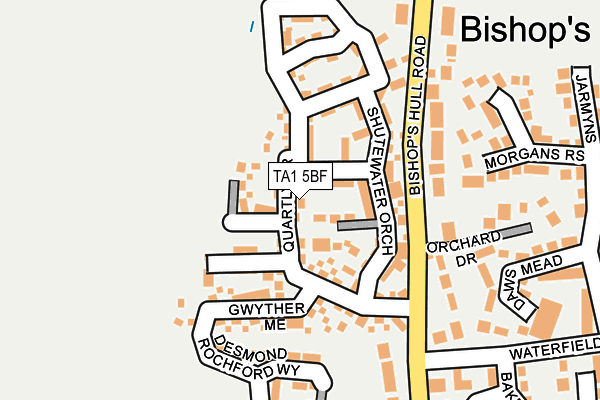 TA1 5BF map - OS OpenMap – Local (Ordnance Survey)