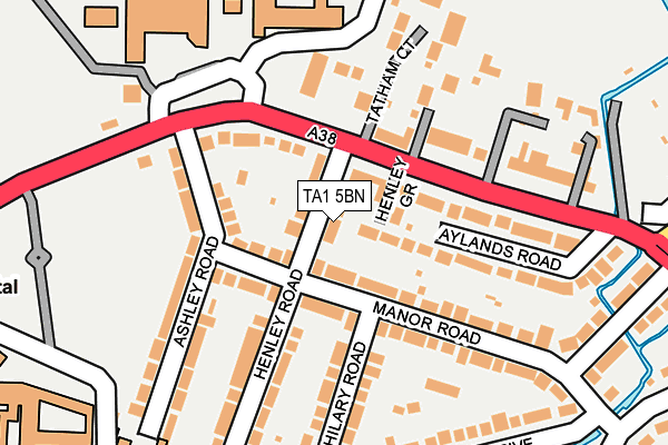 TA1 5BN map - OS OpenMap – Local (Ordnance Survey)