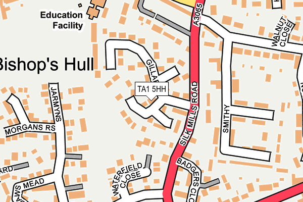 TA1 5HH map - OS OpenMap – Local (Ordnance Survey)