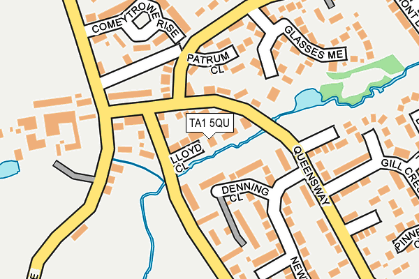 TA1 5QU map - OS OpenMap – Local (Ordnance Survey)