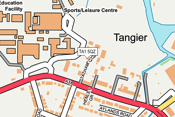 TA1 5QZ map - OS OpenMap – Local (Ordnance Survey)
