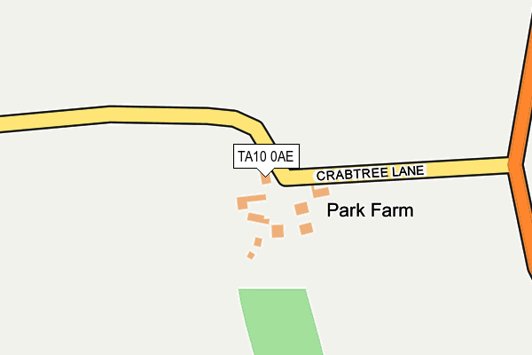 TA10 0AE map - OS OpenMap – Local (Ordnance Survey)