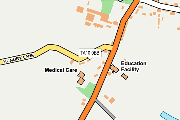 TA10 0BB map - OS OpenMap – Local (Ordnance Survey)