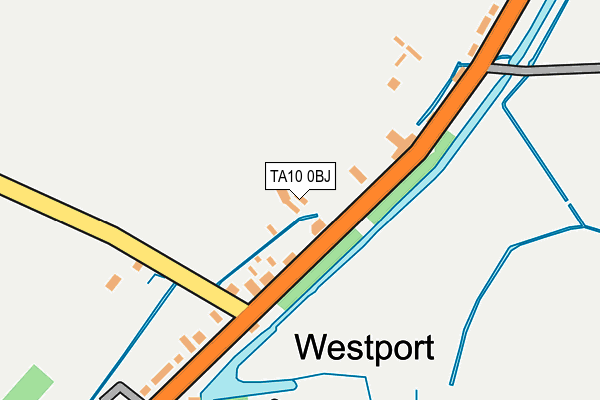 TA10 0BJ map - OS OpenMap – Local (Ordnance Survey)