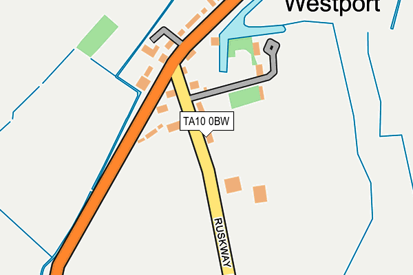 TA10 0BW map - OS OpenMap – Local (Ordnance Survey)