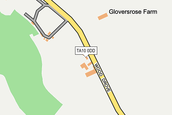 TA10 0DD map - OS OpenMap – Local (Ordnance Survey)