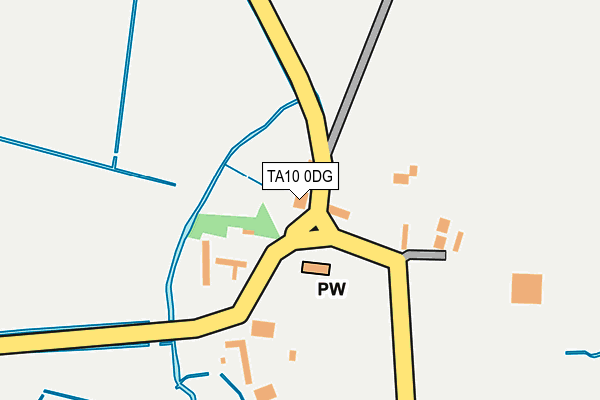 TA10 0DG map - OS OpenMap – Local (Ordnance Survey)