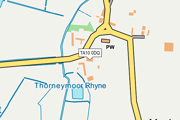 TA10 0DQ map - OS OpenMap – Local (Ordnance Survey)