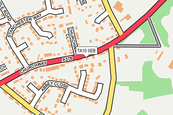 TA10 0EB map - OS OpenMap – Local (Ordnance Survey)