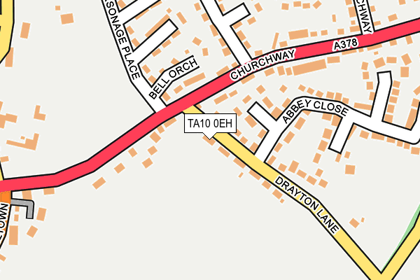 TA10 0EH map - OS OpenMap – Local (Ordnance Survey)