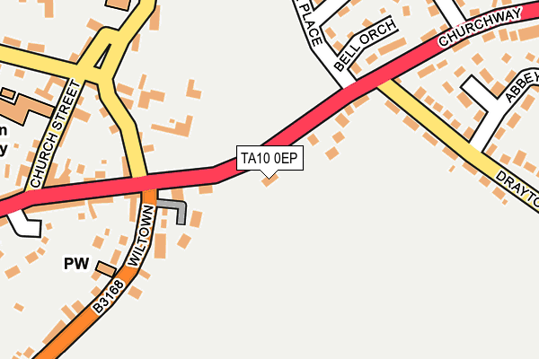 TA10 0EP map - OS OpenMap – Local (Ordnance Survey)